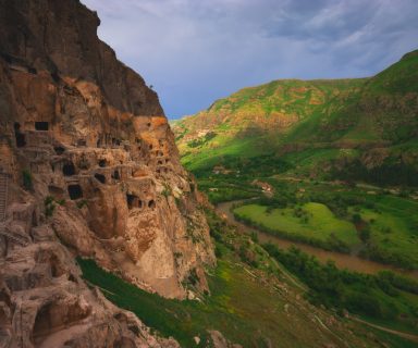 Vardzia Ancient Cave Monastery Town in Georgia, Caucasus