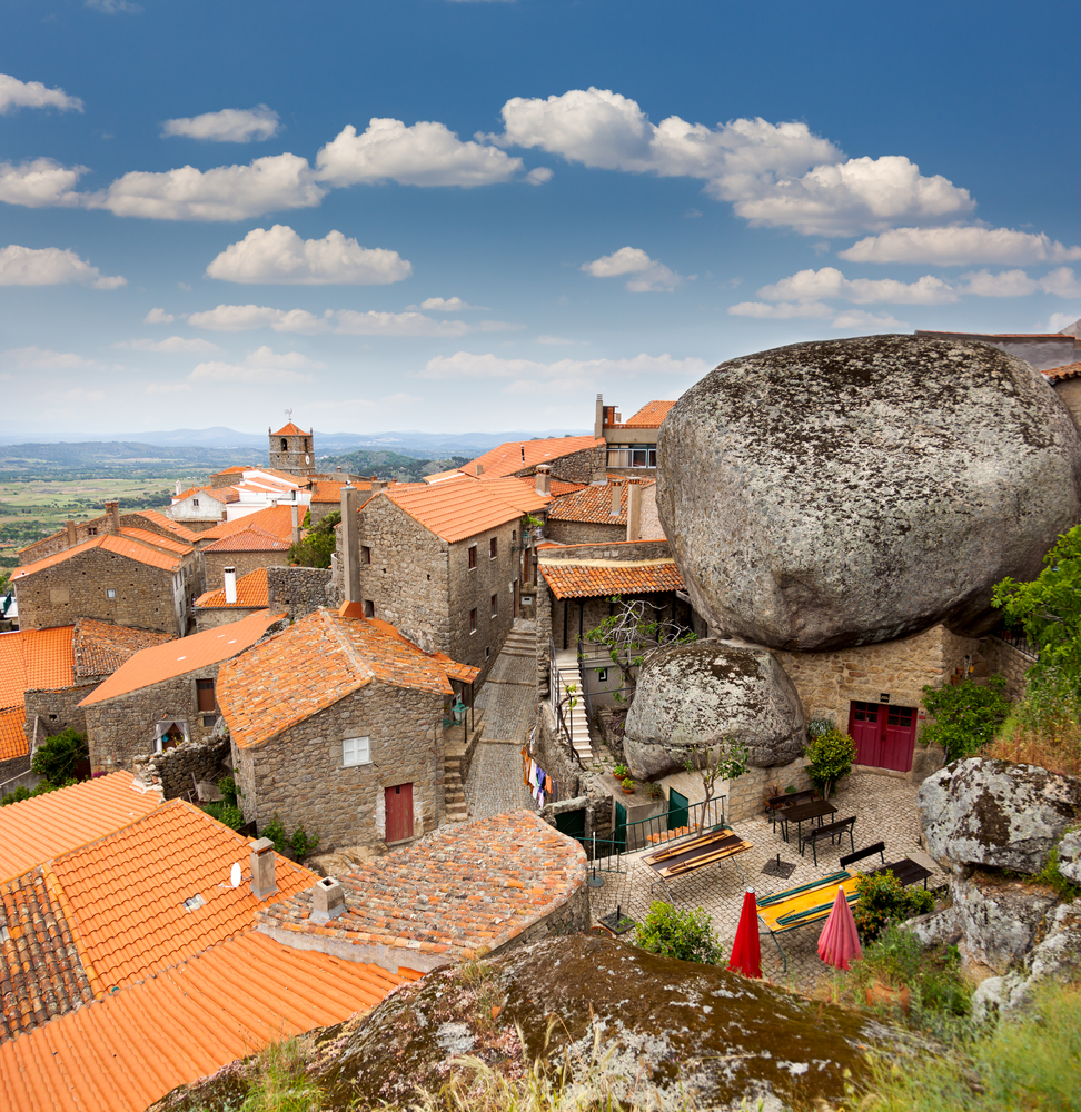 Monsanto village view  with the bell tower /  Portugal / Europe