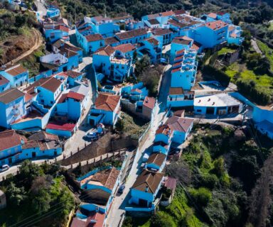 Smurf village in Spain