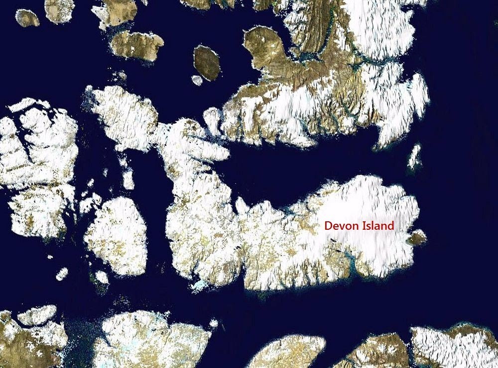 Devon island map