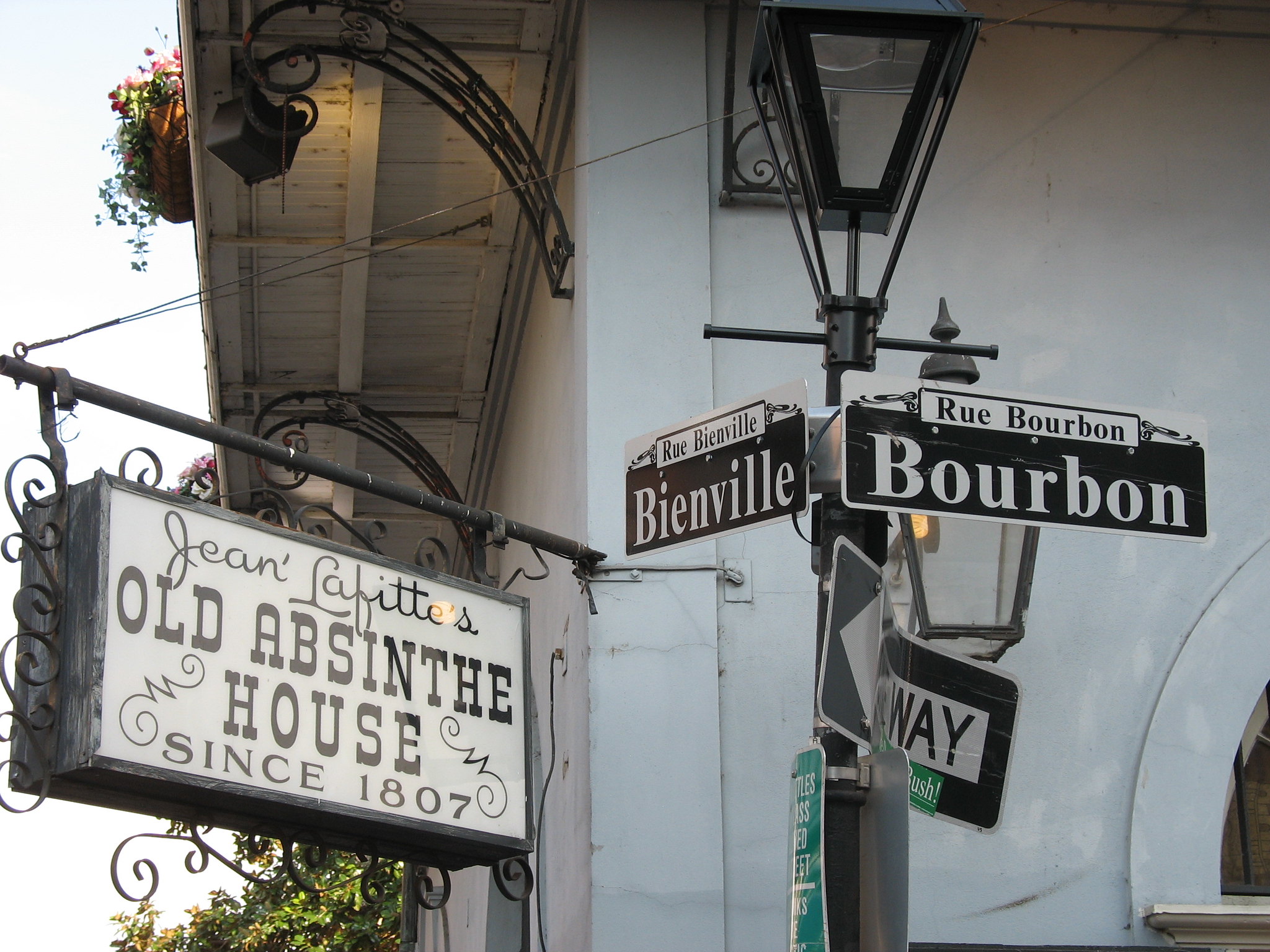 Corner of Bienville and Bourbon, French Quarter, New Orleans