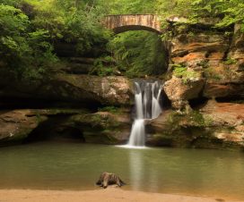 Upper Falls at Old Man's Cave, Hocking Hills State Park, Ohio