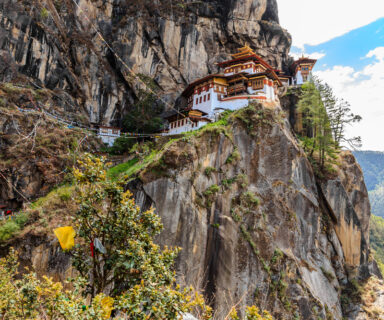 Paro Taktsang Monastery is the most famous of Bhutan Monasteries located in the cliffside of Paro valley in Bhutan